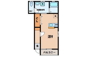 西尾文化会館北 徒歩4分 1階の物件間取画像